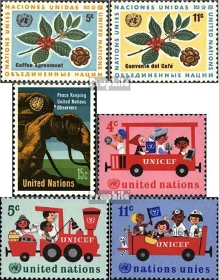 Produktbild von Briefmarken UNO - New York 1966 Mi 168-169,170,171-173 (kompl.Ausg.) gestempelt Sondermarken
