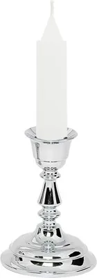 Obrázek produktu pro Tradiční stříbrný svícen 9 cm chromovaný
