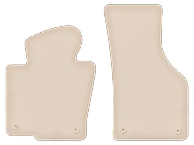 Produktbild von DURBAN Beige Velours-Fußmatten vorne für Volkswagen CC Coupé (2012-2017)