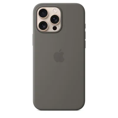 Zdjęcie produktu dla Apple Silicone Backcover MagSafe dla Apple iPhone 16 Pro Max - Stone Grey