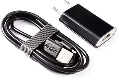 Obrázek produktu pro Napájecí zdroj USB 5V DC, 1000mA s kabelem micro USB, černý