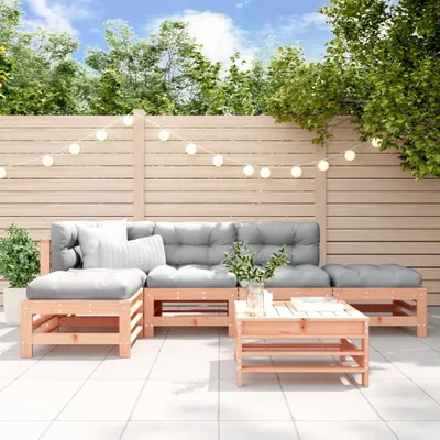 Produktbild von 6-tlg. Garten-Lounge-Set Massivholz Douglasie 3186338