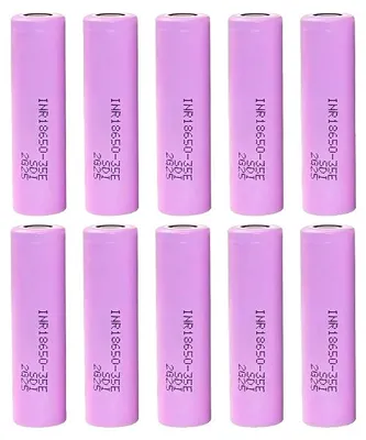 Obrázok produktu pre Lítiovo-iónová batéria, kapacita 3500 mAh, výbojový prúd 25 A, 10 kusov, 3,7 V