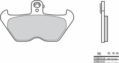Zdjęcie produktu dla Klocki hamulcowe BREMBO Street Sintered Metal - 07BB24SA