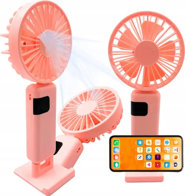 Image de Mini ventilateur de bureau à main, silencieux, pliable, puissant, 3000 mAh, USB-C