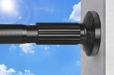 Image de Barre de rideau ZYRW, extensible, longueur de 130 à 378 cm