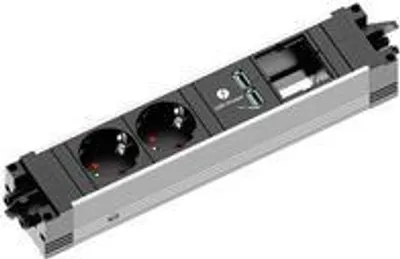 Image de BACHMANN STEP ALU 2xCEE7/3 1xCM 1xUSB Charger GST18