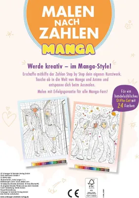Produktbild von Malen nach Zahlen Manga