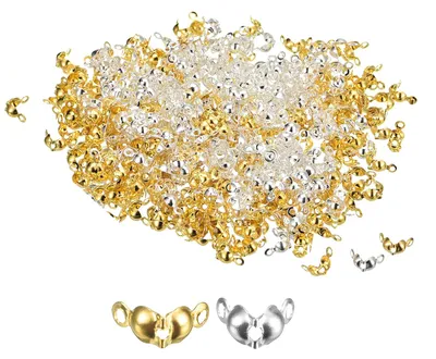 Imagen del producto de Tapas metálicas, 200 unidades, 1 mm, cierre para pulseras
