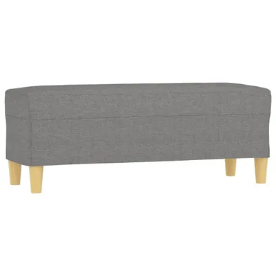 Immagine prodotto di vidaXL Panca grigio scuro 100x35x41 cm tessuto