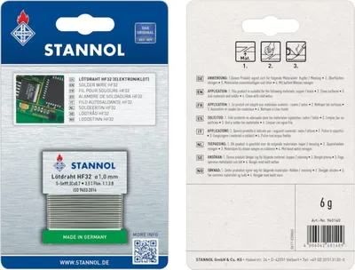 Produktbild von STANNOL Elektroniklot Nr.940140SB 6 g