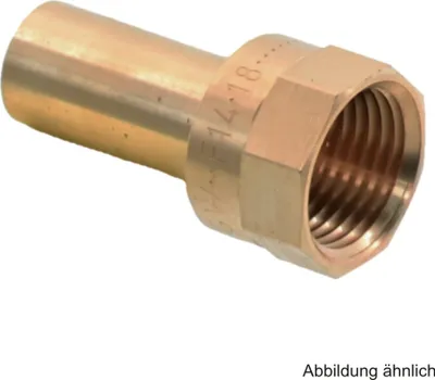Produktbild von Geberit Mapress Kupfer Übergang mit IG und Einschubende, 22mm x 1/2" IG