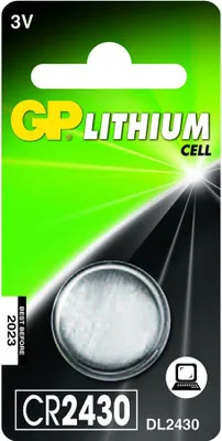 Obrázok produktu pre GP Batteries Lithium Cell Lithium CR2430 - 1, Batéria na jedno použitie, Lítium, 3 V, 1 kusov, Nerezová oceľ, 3 mm