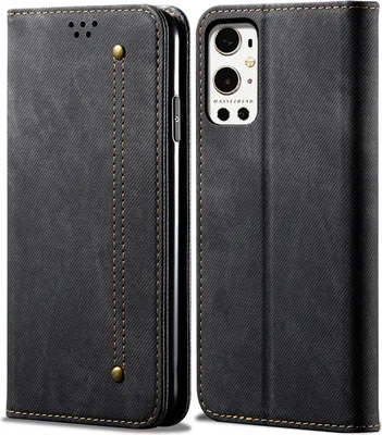 Obrázek produktu pro OnePlus 9 Pro Pouzdro, Kožené Peněženkové Pouzdro s Magnetickým Uzavíráním a Stojánkem pro OnePlus 9 Pro černé