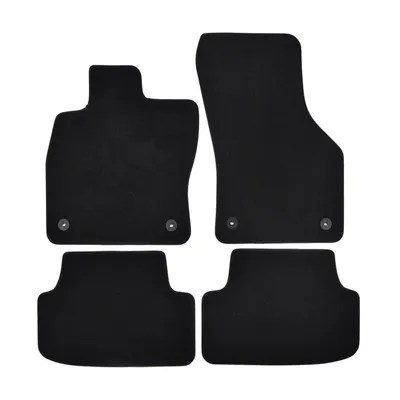 Image de Tapis De Sol De Qualité Supérieure Noir Pour Audi A3 8Y Depuis 2020 4pcs, Ajustement Précis, Base Antidérapante, avec Attaches