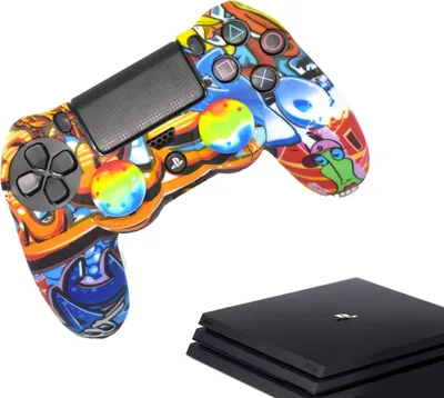 Immagine prodotto di Custodie e skin per PS4, PlayStation 4 - Custodie da gioco performanti - Copertura morbida - Accessori per controller antiscivolo - Sport