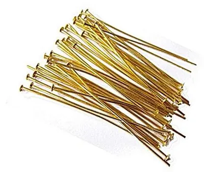 250 Kettelstifte, 50 mm x 0,7 mm, gold, Prismastifte