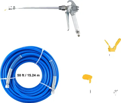 Obrázok produktu pre Súprava bezvzduchovej hadice na striekanie farby, hadica 15 m, výkon 3600 psi, 50 ft