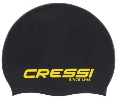 Image de Bonnet de bain Cressi Eddie - Noir/Jaune Noir/Jaune
