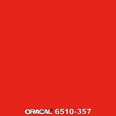 Produktbild von Oracal 6510 Fluorescent - 357 ORANGE-RED in 31,5 x 100cm