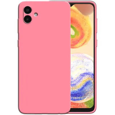 Immagine prodotto di Smartphonica Custodia in silicone per Samsung Galaxy A04 con interno morbido - Rosa