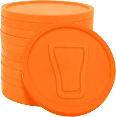 Image de Jetons pour buvette verre en relief CombiCraft orange – 250 pièces