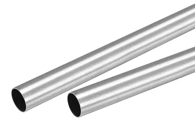 2er-Pack Edelstahl Rundrohr 15 mm, 0,5 mm Wand, 250 mm
