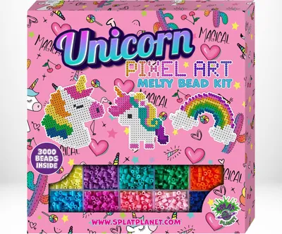 Image de Kit de perles à repasser Licorne