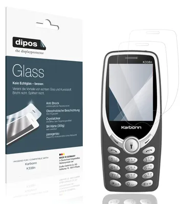 Immagine prodotto di 2x Pellicola Protettiva per Karbonn K338n Protezione Vetro Flessibile 9H dipos