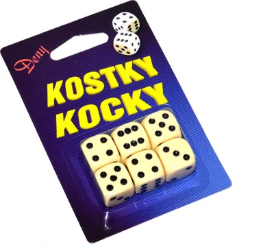 Obrázek produktu pro Kostky hrací 6ks
