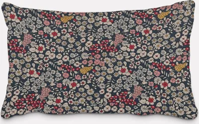 Produktbild von SCHÖNER LEBEN. Kissenhülle Blossom Dream Blüten blau pink gelb Größe 30x50cm (HxB) 30x50cm (HxB) Größe
