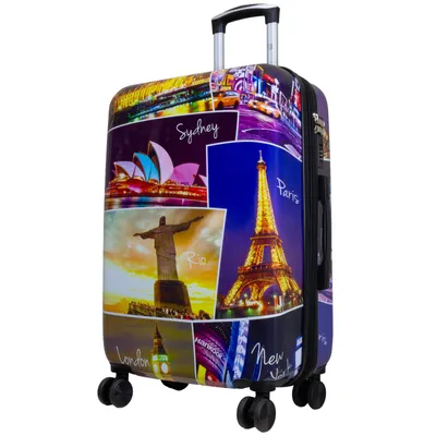 Produktbild von Hartschalen-Koffer Mittelgroßer Reisekoffer Janeiro 67 cm Motivkoffer Dehnfalte