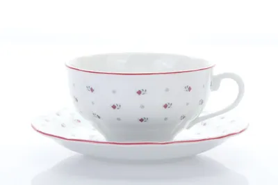 Obrázok produktu pre Šálka a podšálka na čaj, český porcelán, Verona, 250 ml, Franceska, G. Benedikt