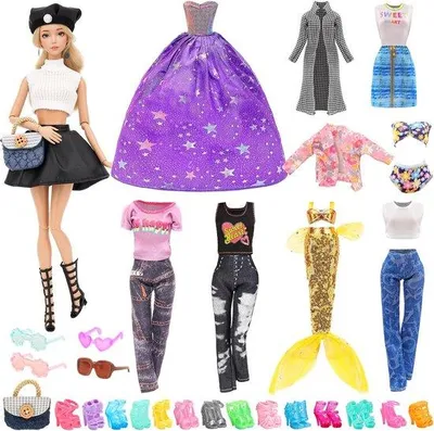 Produktbild von Famanu Puppenkleidung Set - 31-teiliges Zubehör für 30 cm Puppen