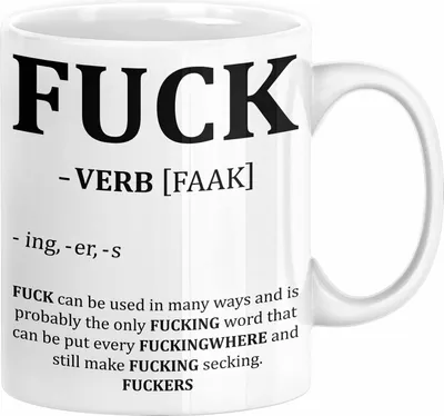 Produktbild von F*** Tasse Geschenk Schimpfwort 18+ Geschenkidee Männer Frauen Arbeitskollege Geschenkidee Kaffee-Becher (Weiß)