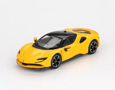 Image de FERRARI SF90 Giallo Modena 2024, jaune - BBR, échelle 1:64