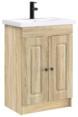 Immagine prodotto di Set di mobili da bagno vidaXL in rovere Sonoma 78,5 x 37,5 x 81 cm