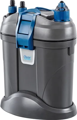 A studio shot of an OASE aquarium external filter.