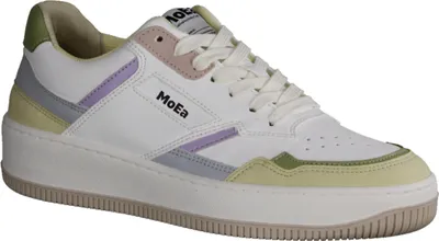 Produktbild von Moea Gen1-7338 veganer + nachhaltiger Damensneaker in weiß/pastel,Wechselfußbett - Damenschuhe Top Trends, Weiß, 60 % wasserbasiertes Polyurethan+ 40 % pet 