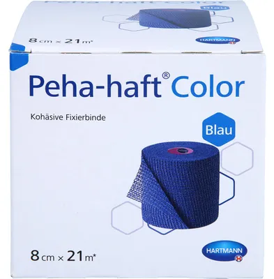 Image de Bande de fixation Peha-haft Color sans latex 8cm x 21m bleu, 1 pc BIN