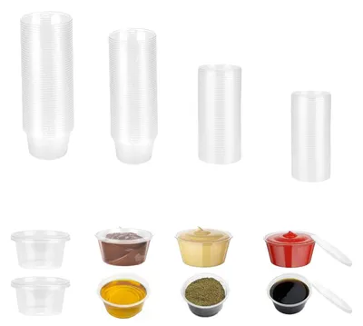 Frischhaltedosen 100 ml, 50 Stück, leckfrei, stapelbar, BPA-frei