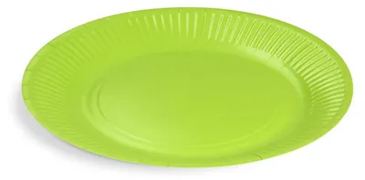 Produktbild von 40x Pappteller Partyteller rund Ø23cm fettdicht grün