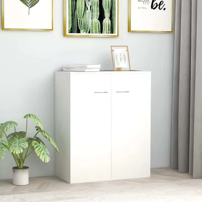 Productafbeelding van De Living Store dressoir, wit, 60x30x75 cm, van houtvezel