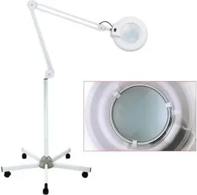 Immagine prodotto di Lampada d'ingrandimento, luce integrata, braccio regolabile, BIANCO