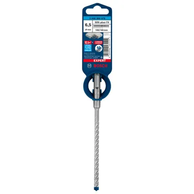 Image de Bosch Forets à marteau EXPERT 6,5x100x165mm VE à 1 pièce SDS plus-7X, 2608900078