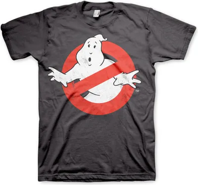 Produktbild von Ghostbusters Distressed Logo T-Shirt - X-Large - Dark-Grey
