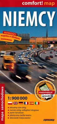 Immagine prodotto di Carta stradale laminata della Germania 1:900 000