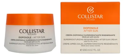 Produktbild von Collistar Supermoisturizing Regenerating After Sun Cream, Körper, 200 ml, Creme, Feuchtigkeitsspendend, Nährend, Regenerierend, Reparatur, Unisex, Flasche