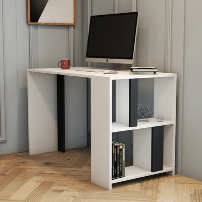 Obrázok produktu pre Skye Decor, PC stolík - Limba (biela + antracit)