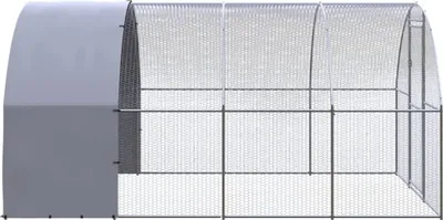 Obrázek produktu pro vidaXL Venkovní kurník 3x4x2 m Pozinkovaná ocel